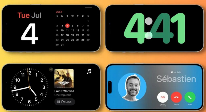 辽宁苹果手机维修分享iOS17横屏充电待机显示有什么好处 