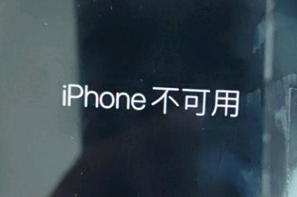 辽宁苹果服务网点分享锁屏界面显示“iPhone 不可用”如何解决 