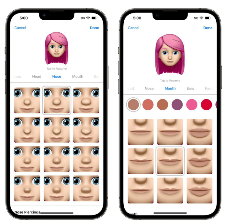 辽宁苹果手机维修分享​iOS 16中的拟我表情有了哪些变化和升级 